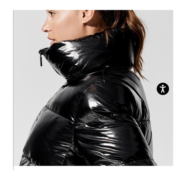 ‼️WOW ‼️Carbon 38 BLACK PUFFER JACKET IN TAKARA SHINE‼️ - Picture 3 of 14